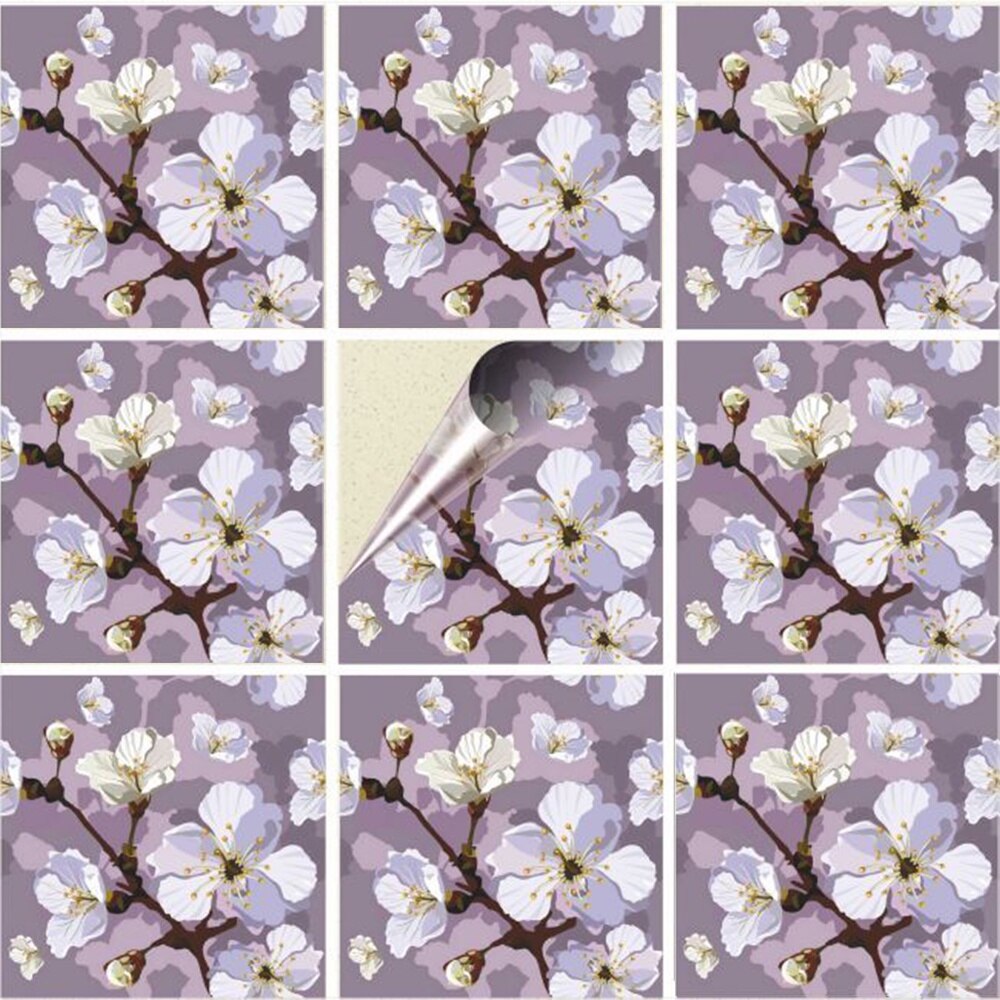 Set 20 Stickere decorative autoadezive pentru faianta sau perete, Model ...