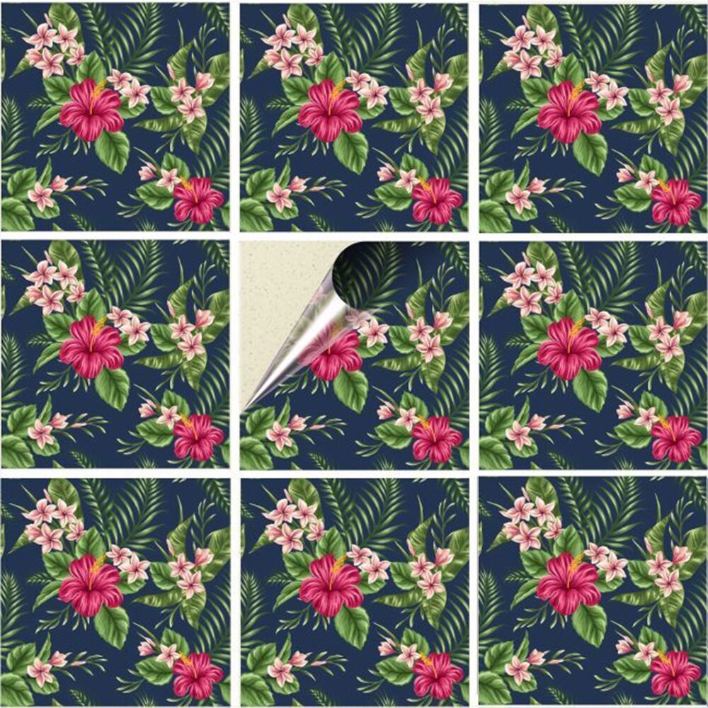Ambiance Stickers adhésifs Phosphorescent | Sticker Autocollant Lumineux Cœur et Papillons - Décoration murale fluorescente | 20 x 20 cm
