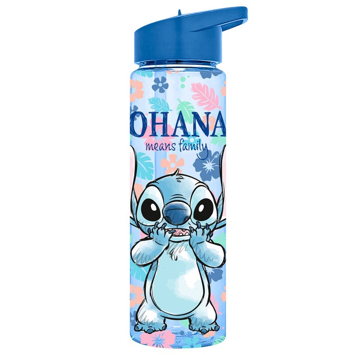 Stitch Ohana sticla de apa, 600 ml, Multicolor
