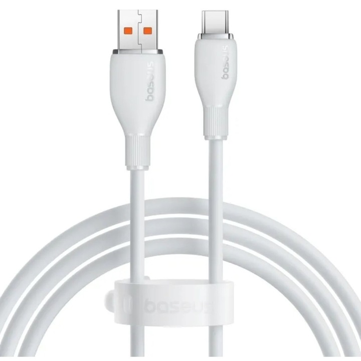 Кабел USB към Type-C Baseus Pudding Series Fast Charging, 100 W, 2 м, Бял