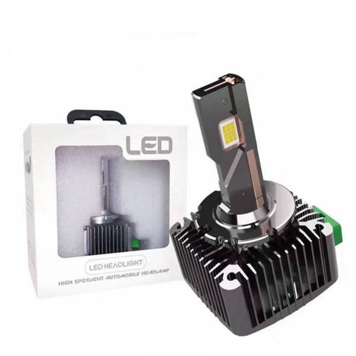 Set 2 becuri conversie HID-LED, D series D3S, Plug&Play, 85W, 12V, IP65, 24000LM, 6000K, Canbus, Radiator Aluminiu, Miez Cupru Dublu