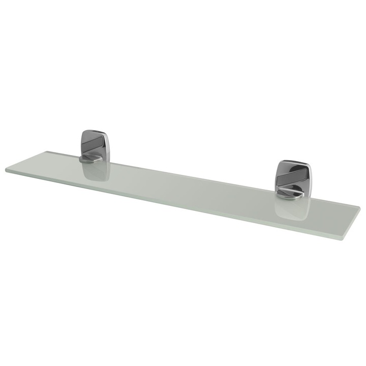 Raft baie (etajera) Bisk Oregon BIS79701, 500x65x120 mm, Sticla mata