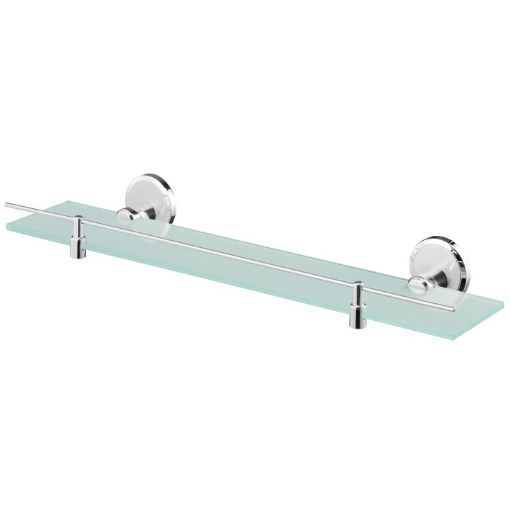 Raft baie (etajera) Bisk Sensation BIS03097, 500x60x140 mm, Sticla mata