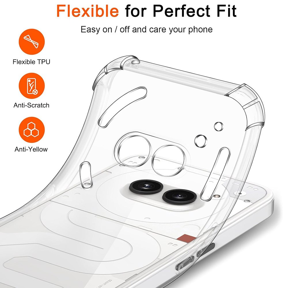 Husa pentru Nothing Phone 2a 2a Plus Slim Anti-Shock 1.5mm reinforced corners Transparent