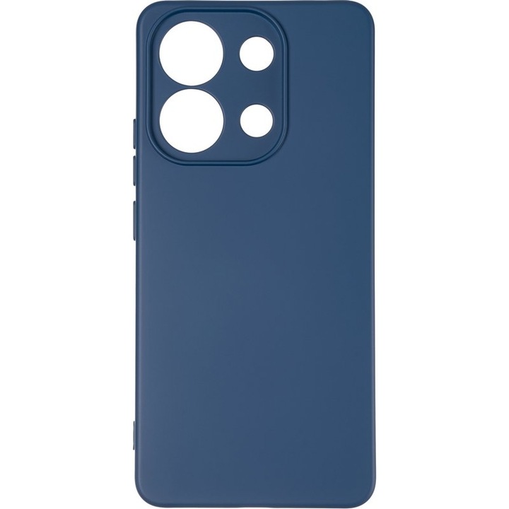 BzStore, Кейс за Xiaomi Redmi Note 13 Pro 4G, Silicon Dark Blue, Защита на камерата