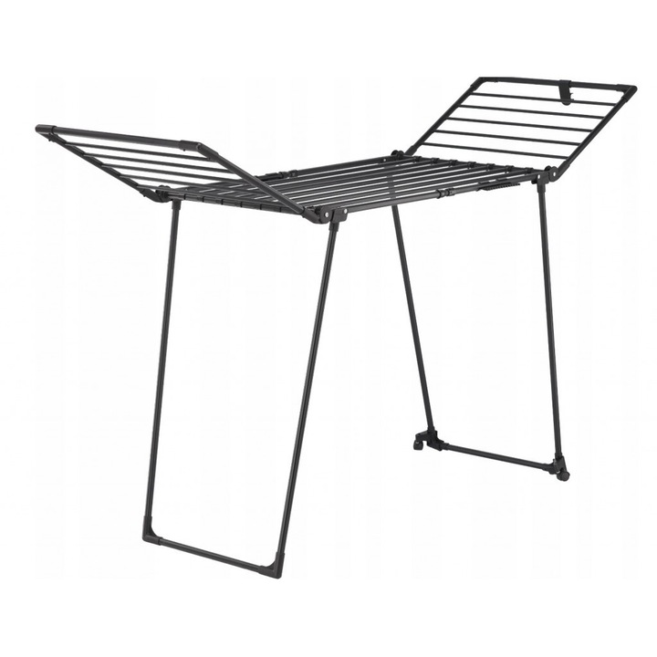 Renata fekete acél szárító zoknitartóval - 27 méter