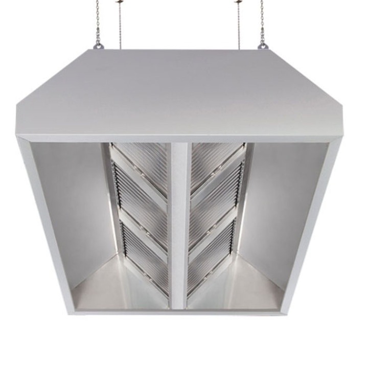 Hota inox centrala, Just Inox, fara motor, cu filtre, 4000x2200x500 mm