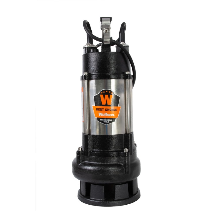 Pompa submersibila apa murdara Wolfson DW-7500-F, 1500W, debit maxim 10000 l/h