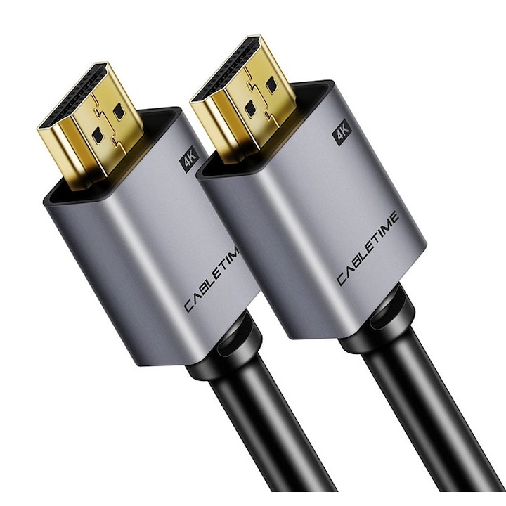 Cablu HDMI 2.0 CABLETIME CT-PHE2G, 4K/60Hz, 3m, negru