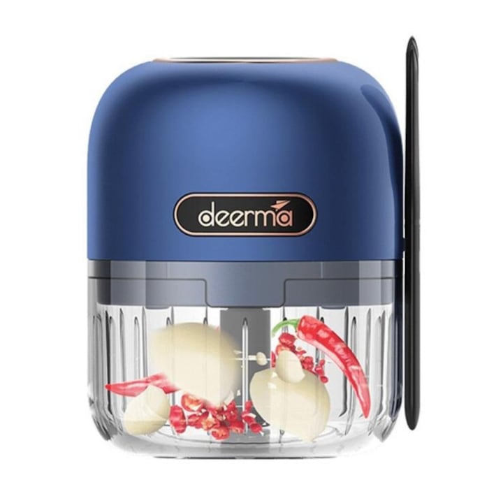 Mini blender portabil, 500ml, Baterie 4000mAH, Multifunctional, Smoothie maker, Negru