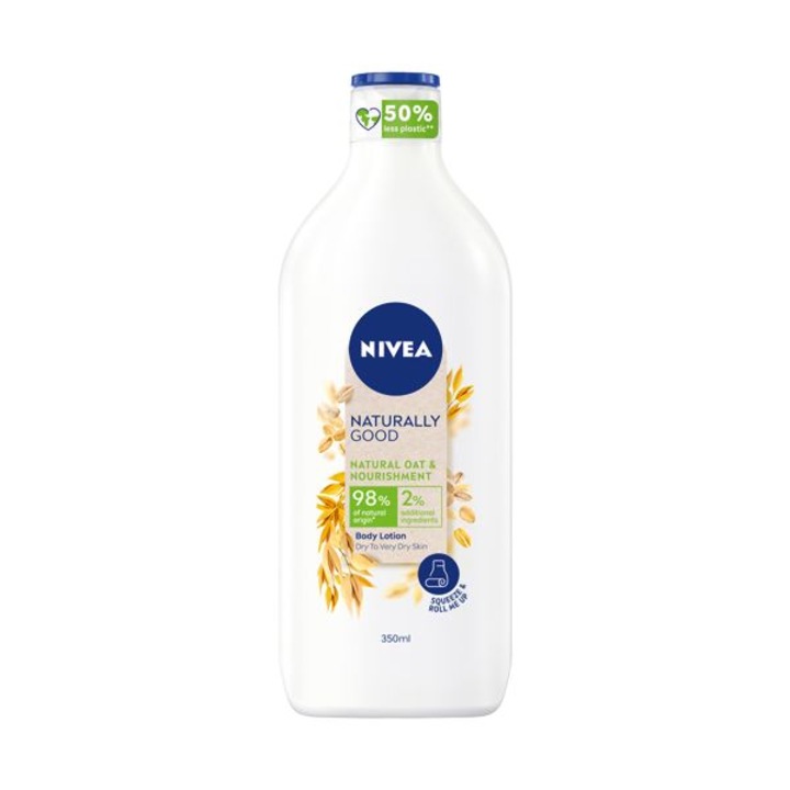 Nivea Naturally Good, lotiune de corp, 100% ovaz, 350ml