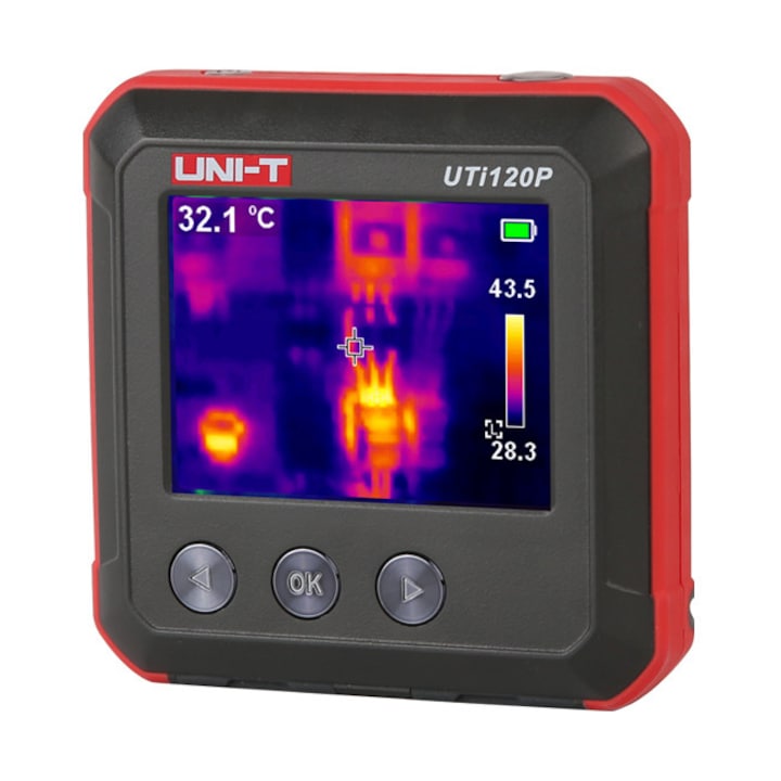 Преносима термокамера UNI-T, -20°C до 400°C, 2.4" TFT екран, многоцветен, презареждаем