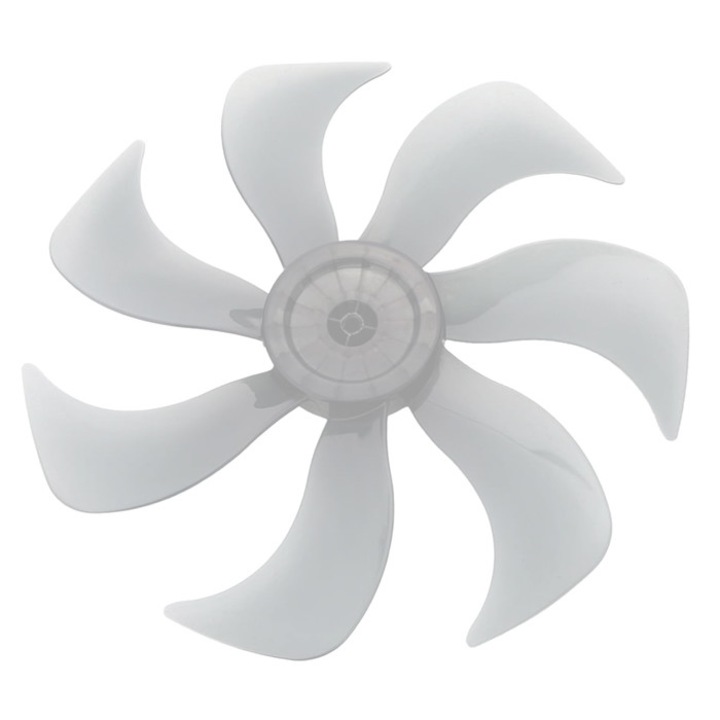 Вентилаторна перка HLL-0108, PowerTech, Пластмаса, Прозрачна, 35см