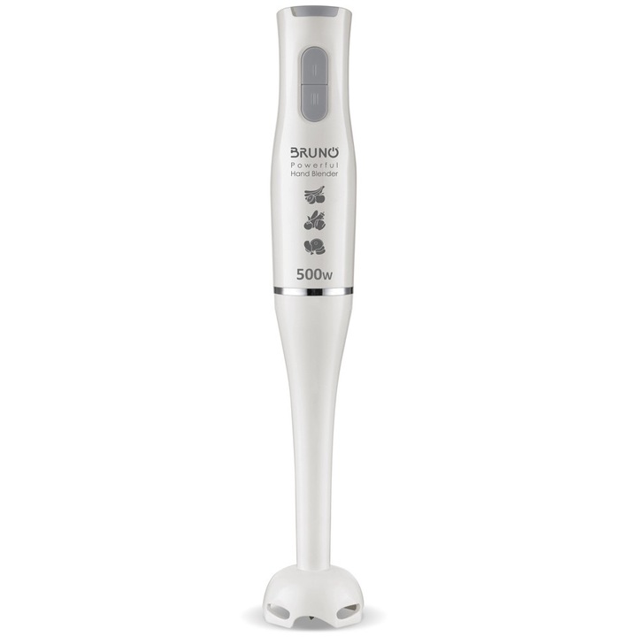 Вертикален блендер, BRUNO BRN-0091, 2 скорости, 500W, бял