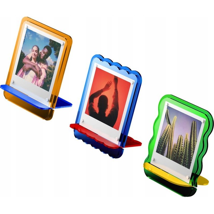 Set de 3x Rame Foto pentru Camera Polaroid GO / 3 culori, acril
