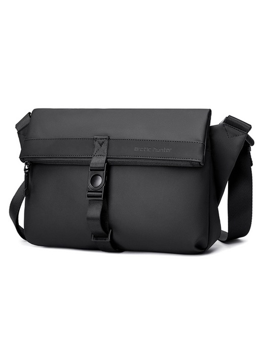 Geanta barbateasca Arctic Hunter K00567, rezistenta la apa, compartiment tableta, negru, 33.5x24x8cm