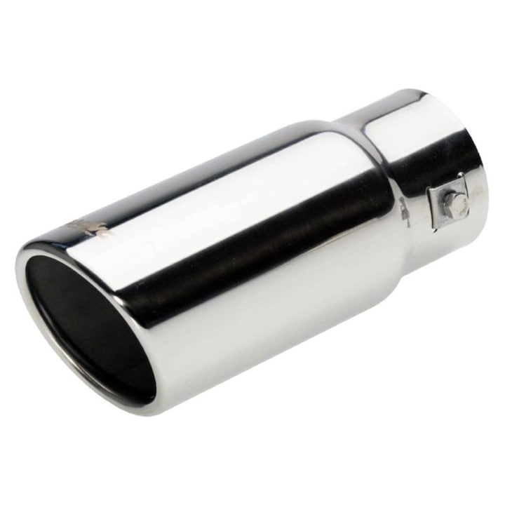 Toba de esapament, Simoni Racing, inox, argintiu, 180x75mm