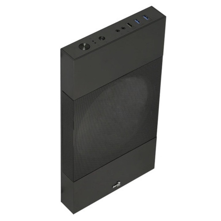 Преден панел Aerocool за PC кутия ATOMIC-LITE-G-BK-V1, 3x USB, 2x 3.5mm