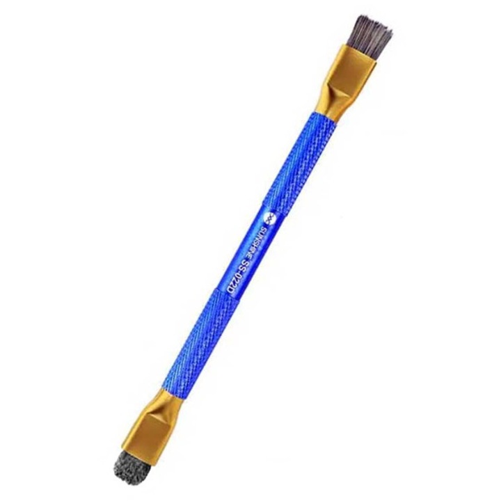 Pensula de curatare Sunshine SS-022D, 2 perii, metalic, 10.8x150mm