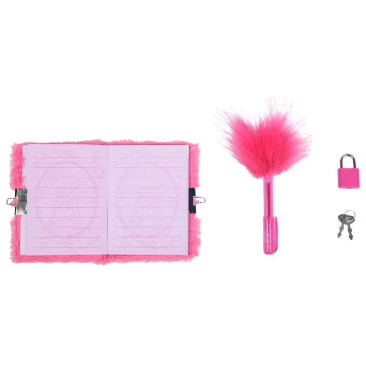 Agenda cu pix si lacat, Disney Princess, Roz