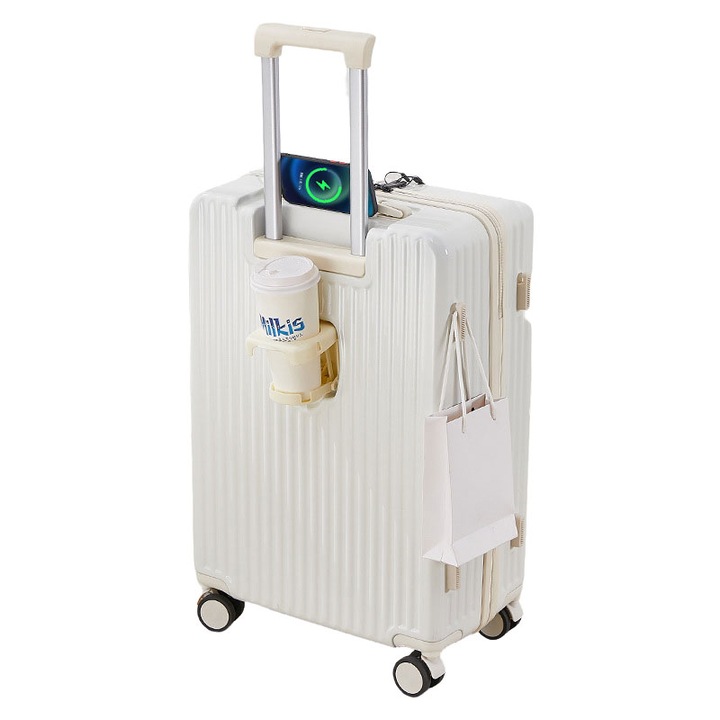 20" fehér kocsitáskák