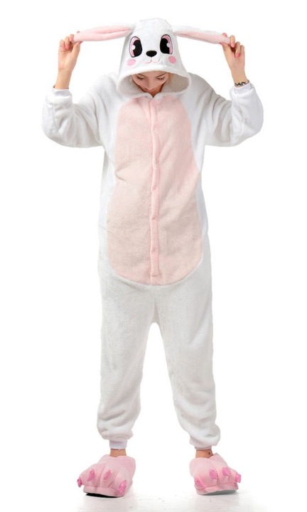 Kigurumi Onesie, Nyuszi, Fehér