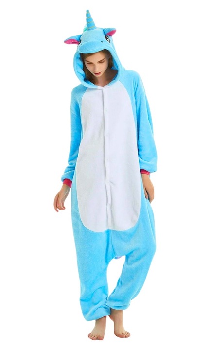 Kigurumi Onesie, Unikornis Kek/Feher