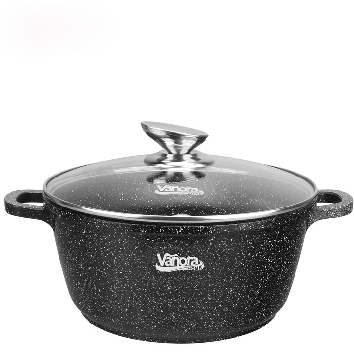 Тенджера Vanora Home Classic, лят алуминий, керамично покритие, 24 х 11,5 см, 5,2 л