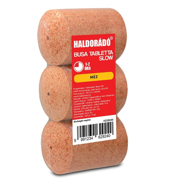 Momeala carlig, Haldorado, Tableta fitofag slow, 3bucati/plic, Miere