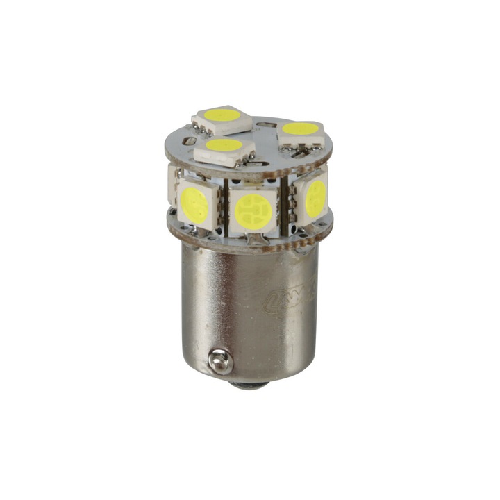 Bec auto LED Lampa P21W 24/32V, 3,5W, 180lm, 18,5x31,5mm, alb, 1 buc.