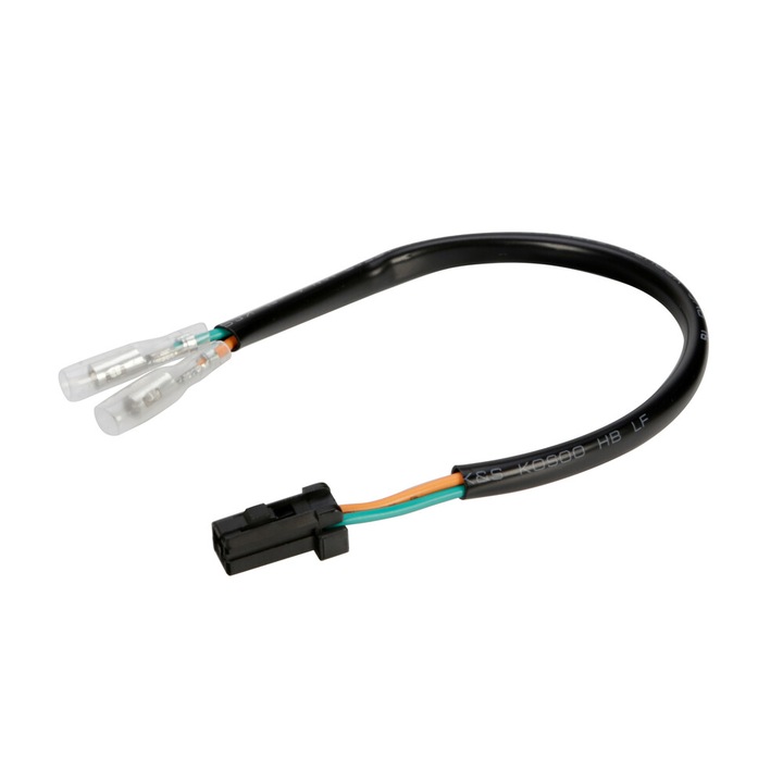 Set 2 cabluri conectare LED, Lampa, PVC, Compatibil cu Ducati, Negru