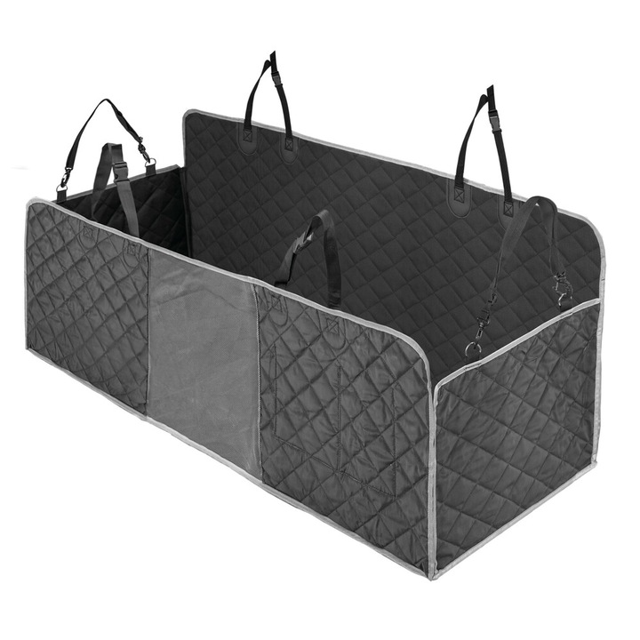 Husa spate auto, Lampa, Poliester, 200x140 cm, Gri