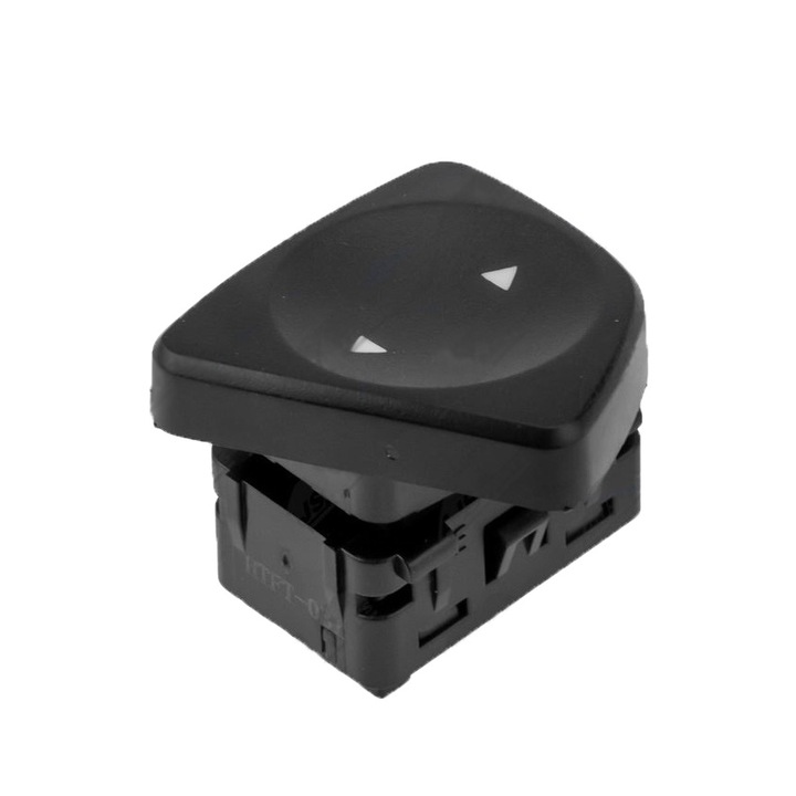 Autó elektromos ablakemelő kapcsoló, NTY, PVC, Kompatibilis a FIAT 500 2007+ modellekkel, Fekete