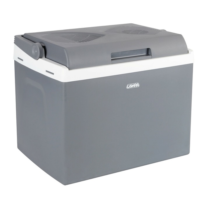 Frigider auto, Lampa FT-25, termoelectric, 25L, gri/alb, 40x37.5cm