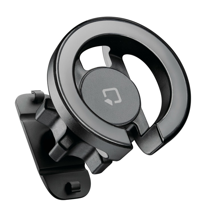 Suport telefon auto magnetic Mag Pro Stick Optiline, 34 magneti, 2 suporturi metalice, negru