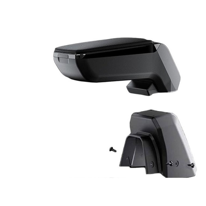 Set cotiera Auto, RATI, Plastic/Piele Ecologica, Negru, Pentru Hyundai Accent II 2006-2009