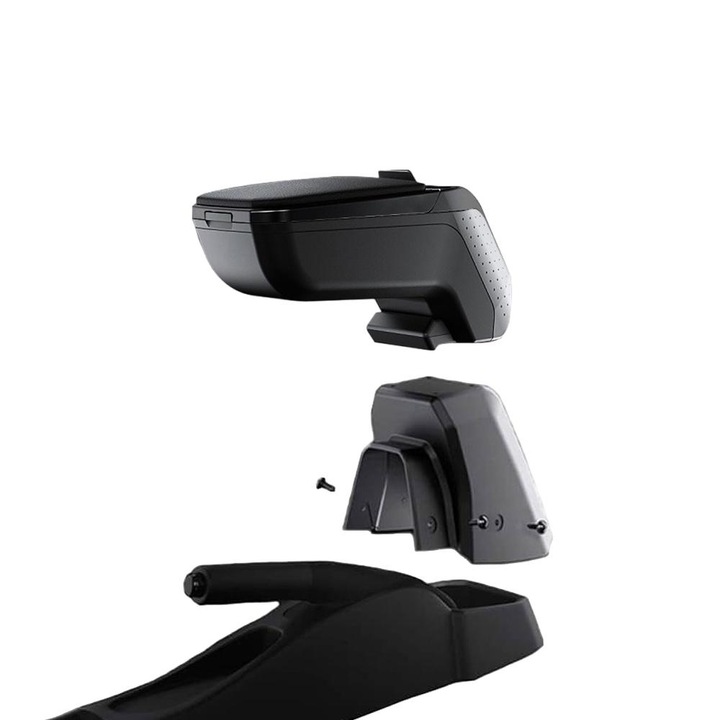 Set Cotiere Auto RATI Armster 2, Consola cu Spatiu Depozitare, Negru, Dacia Duster 2009-2017