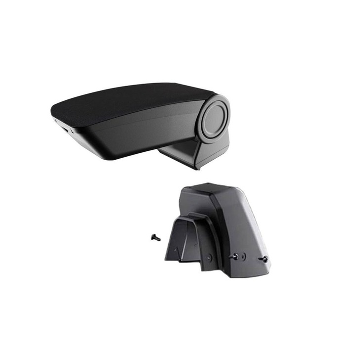 Set Cotiera Auto RATI ARMSTER 3, Plastic/Textil, Negru, pentru Dacia Logan 2017-2020