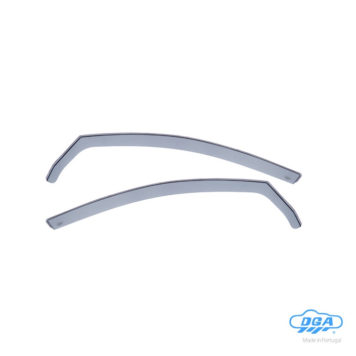 Set anemothraustes auto DGA pentru VW Golf 6 5D 2008-2012, acrilic, 2 teme, negru