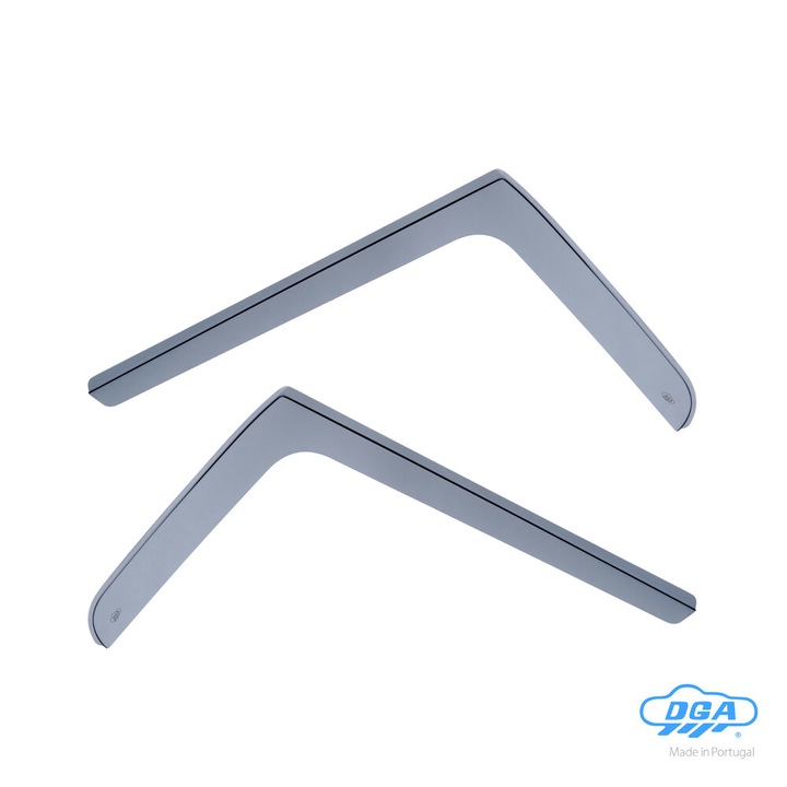 Set paravanturi auto DGA, 2 bucati, acrilic, pentru Opel Movano B 2010+, Renault Master 2D 2010+, Nissan NV400 2D 2010+