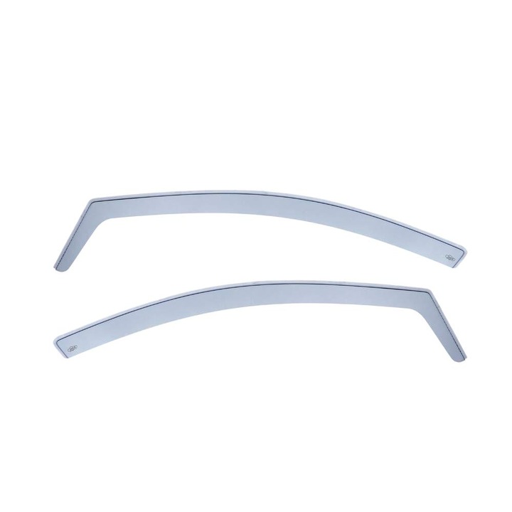 Set Deflectoare Parbriz DGA, Renault Clio III 5D, Plexiglas, Negru, Protectie UV