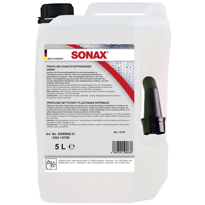 Solutie curatare interior auto Sonax, 5L