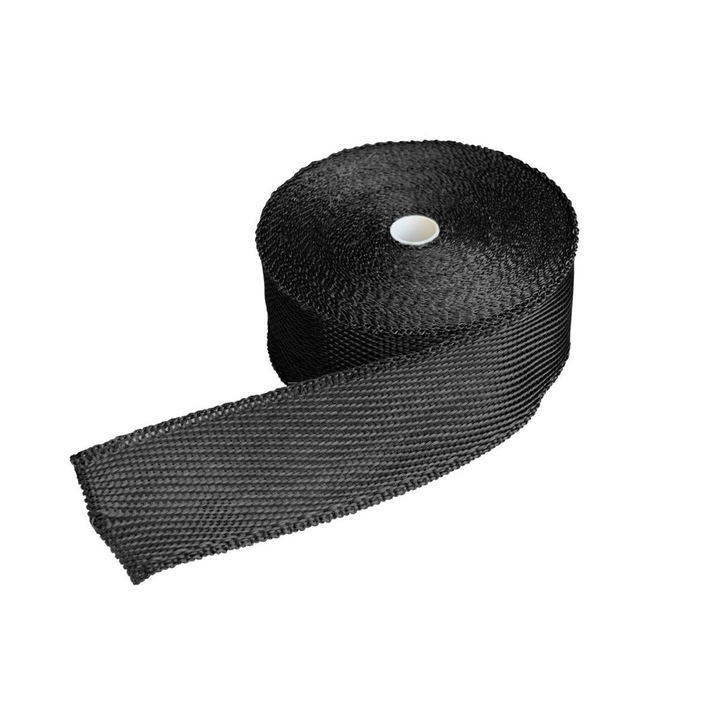 Banda izolatie esapament Simoni Racing, 50.8mmx15.24mt, 6 cleme inox, rezistent la 550°C