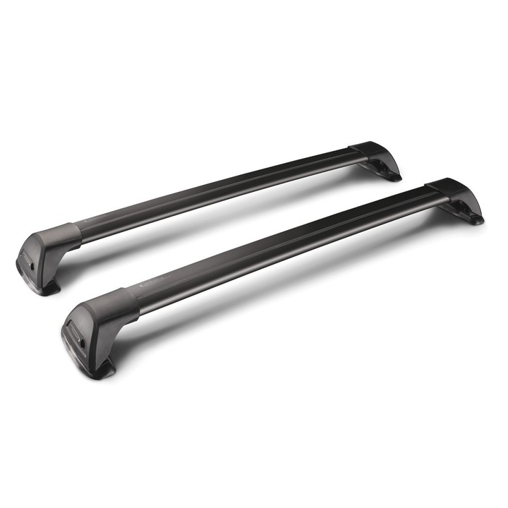 Set 2 bare transversale YAKIMA FLUSH BAR STANDARD, aluminiu, negru, 95cm