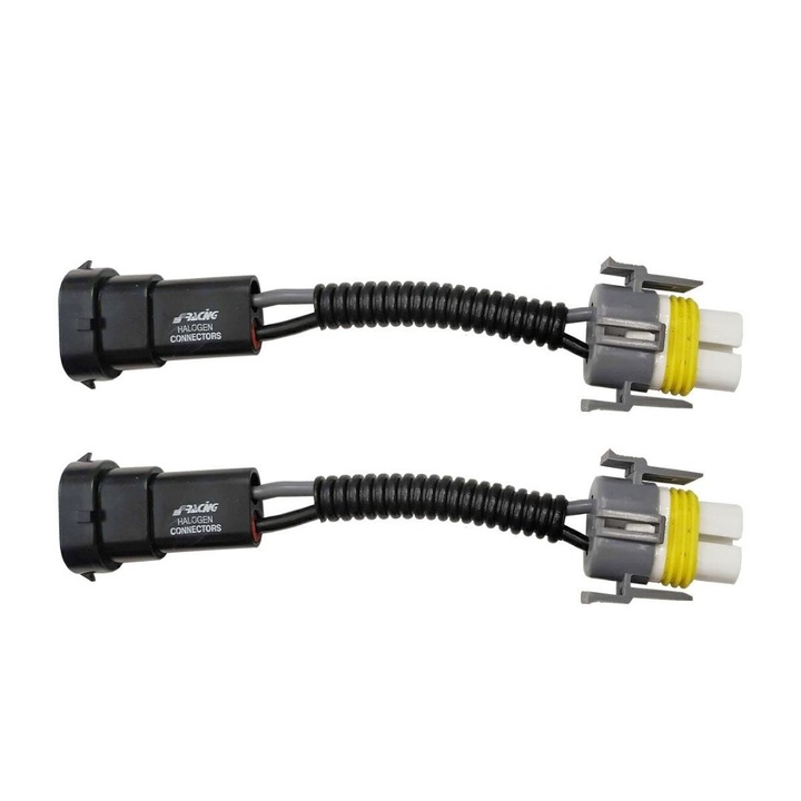 Set 2 baze ceramice pentru lampi H8, Simoni Racing, Rezistenta la caldura, Negru