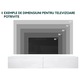 Comoda TV Dlone 180, MIRJAN24, negru, 180x30x33 cm
