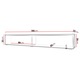Comoda TV Dlone 180, MIRJAN24, negru, 180x30x33 cm