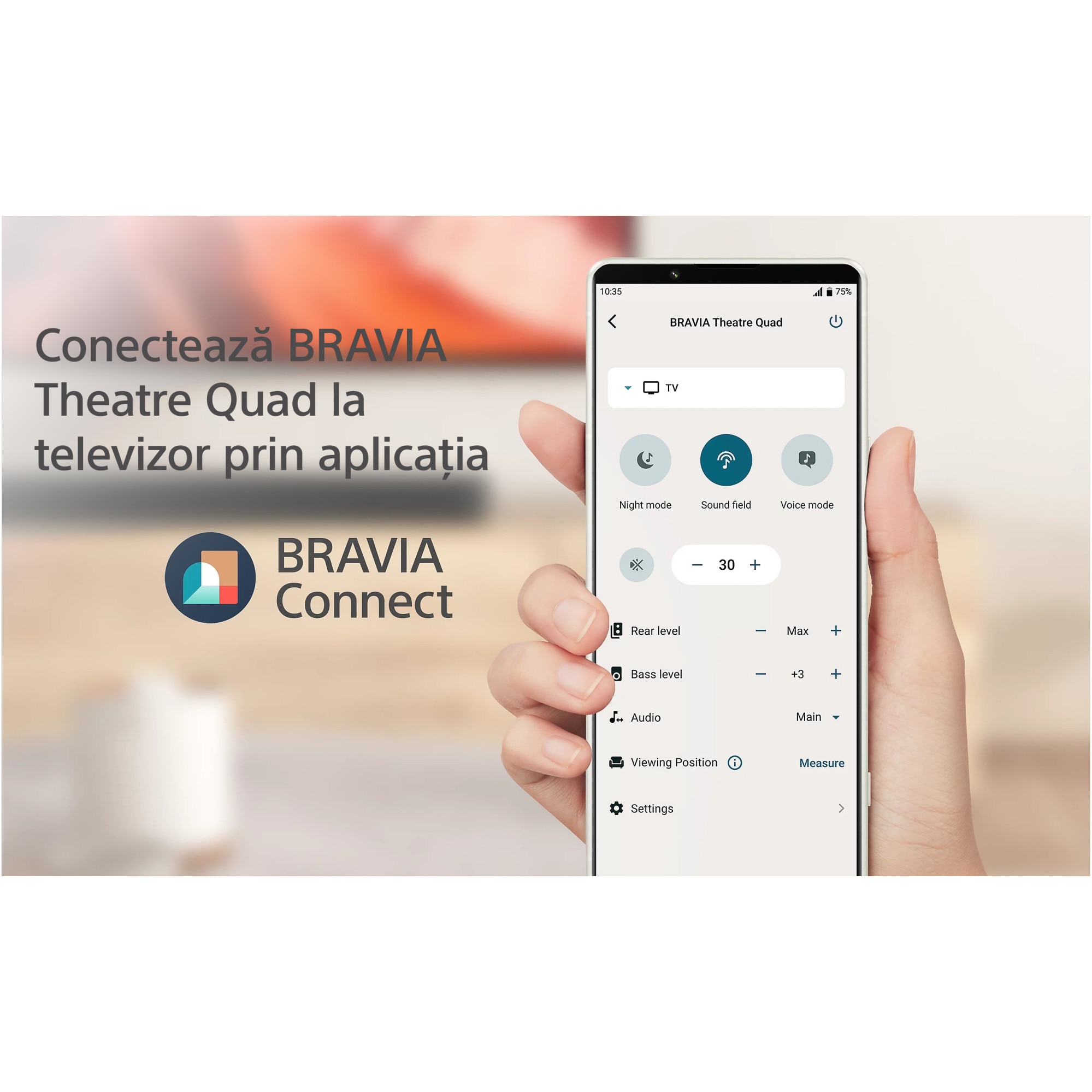Sistem Home Theatre Sony BRAVIA Theatre Quad HT-A9M2, 4.0.4ch, 504W, Wi-Fi, Bluetooth, 360 Spatial Sound Mapping, Dolby Atmos, Gri