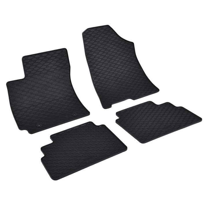 Комплект 4 гумени стелки Hyundai Kona 2 модел след 2023 с термо или хибриден двигател Rigum