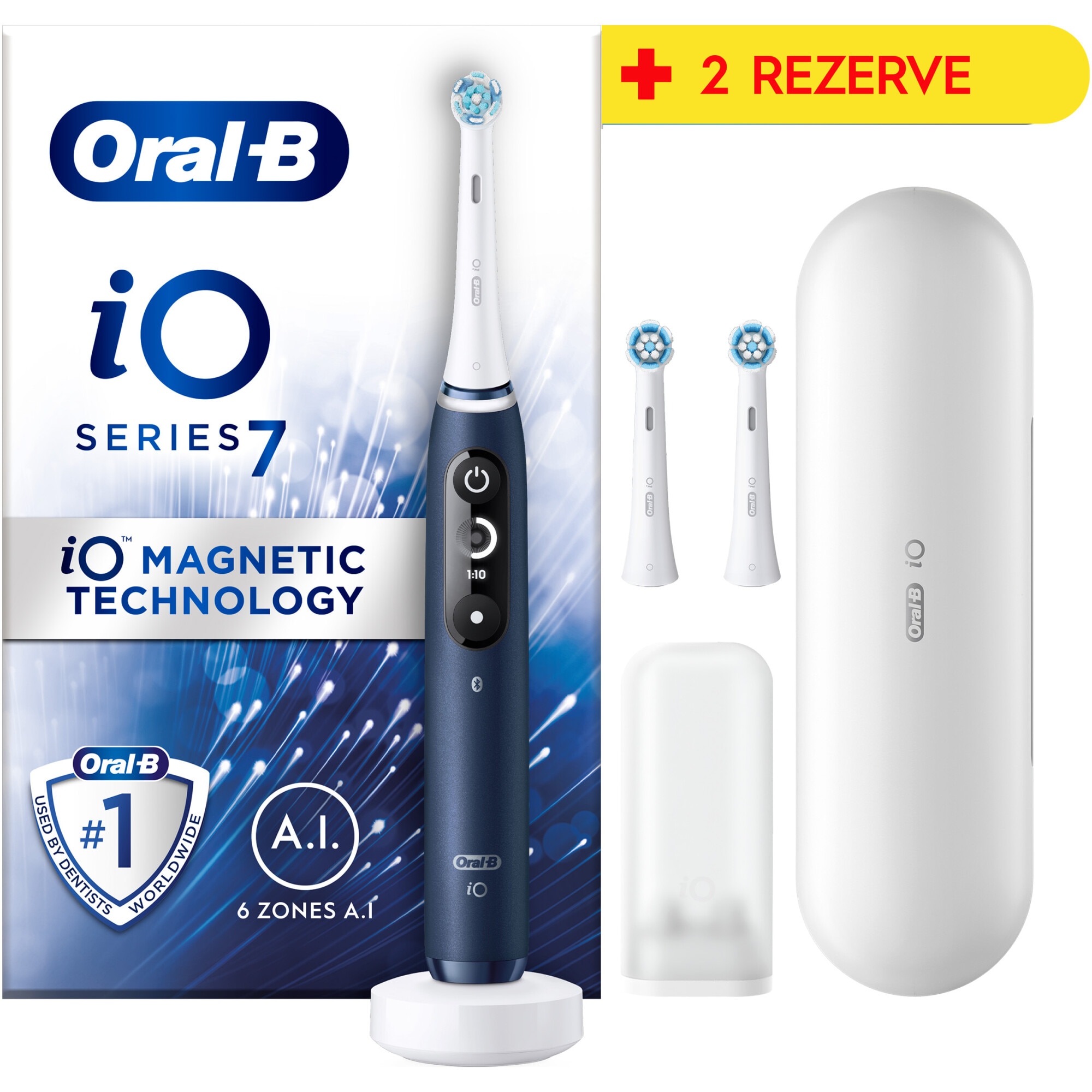 Електрическа четка за зъби Oral-B iO7 с магнитна технология и ...